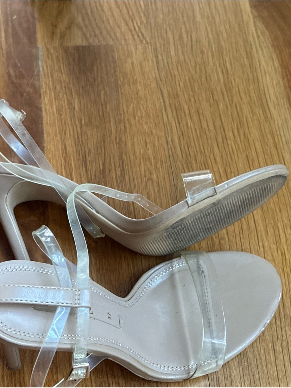 Clear Zara Strap Women's Heeled Sandals - Transparent